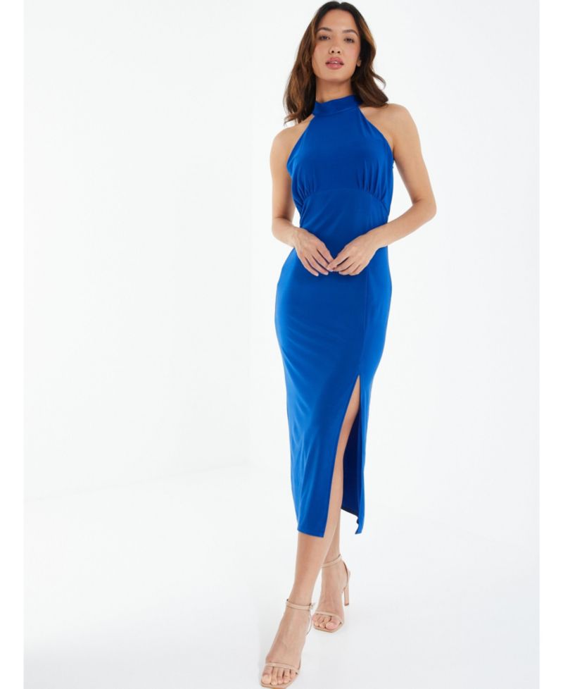 Women's Halter Neck Midi Dress