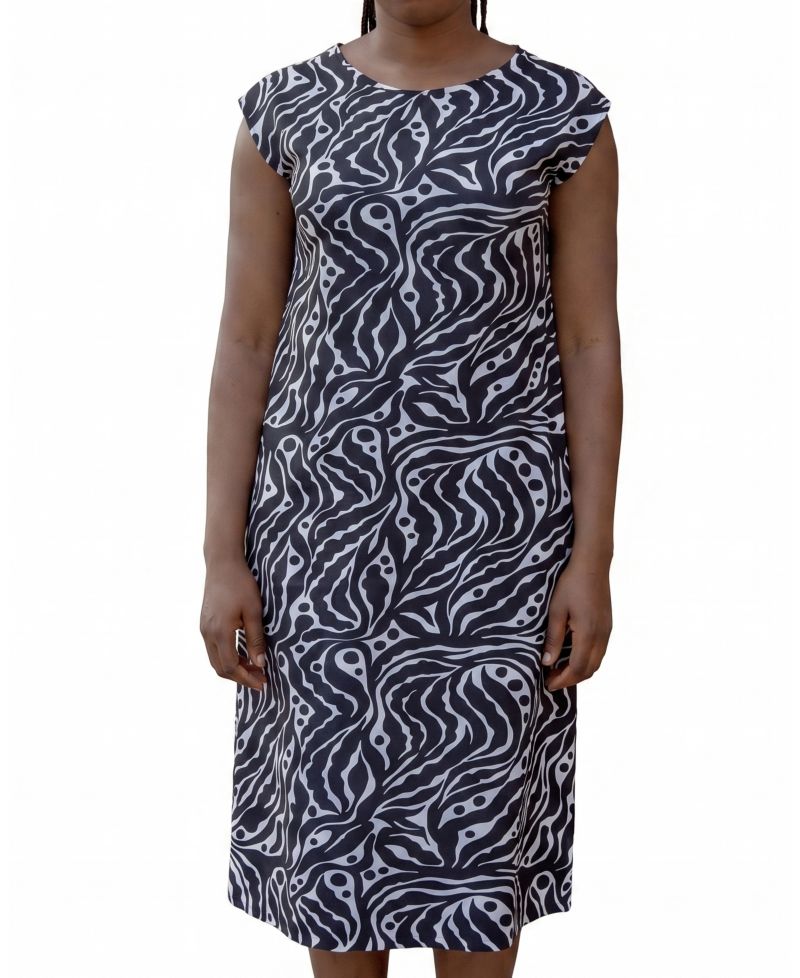 Plus Size Divine Jersey V-Neck A-Line Midi Dress