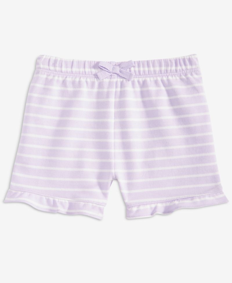 Baby Girls' 3M-24M Mix and Match French Terry Simple Stripe Shorts