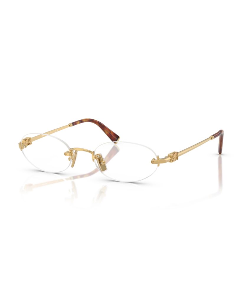 Woman Oval Metal MU 53WV Eyeglasses