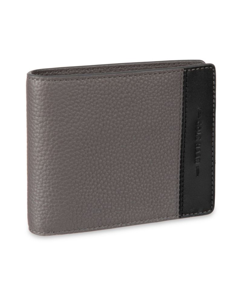 Men's RFID Two-Tone Pebbled Leather Slimfold Wallet