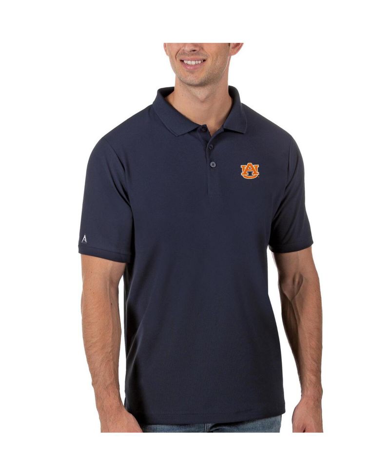 Men's Navy Auburn Tigers Legacy Pique Polo