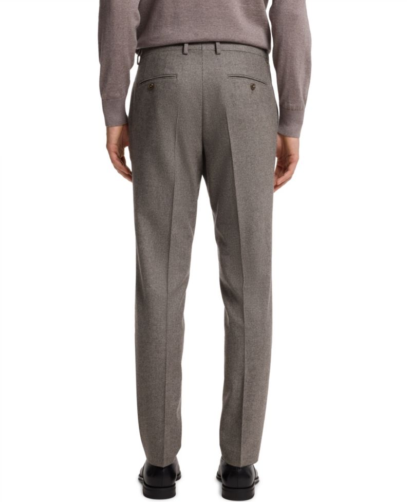 Men's Virgin Wool Slim-Fit Patterned Suit