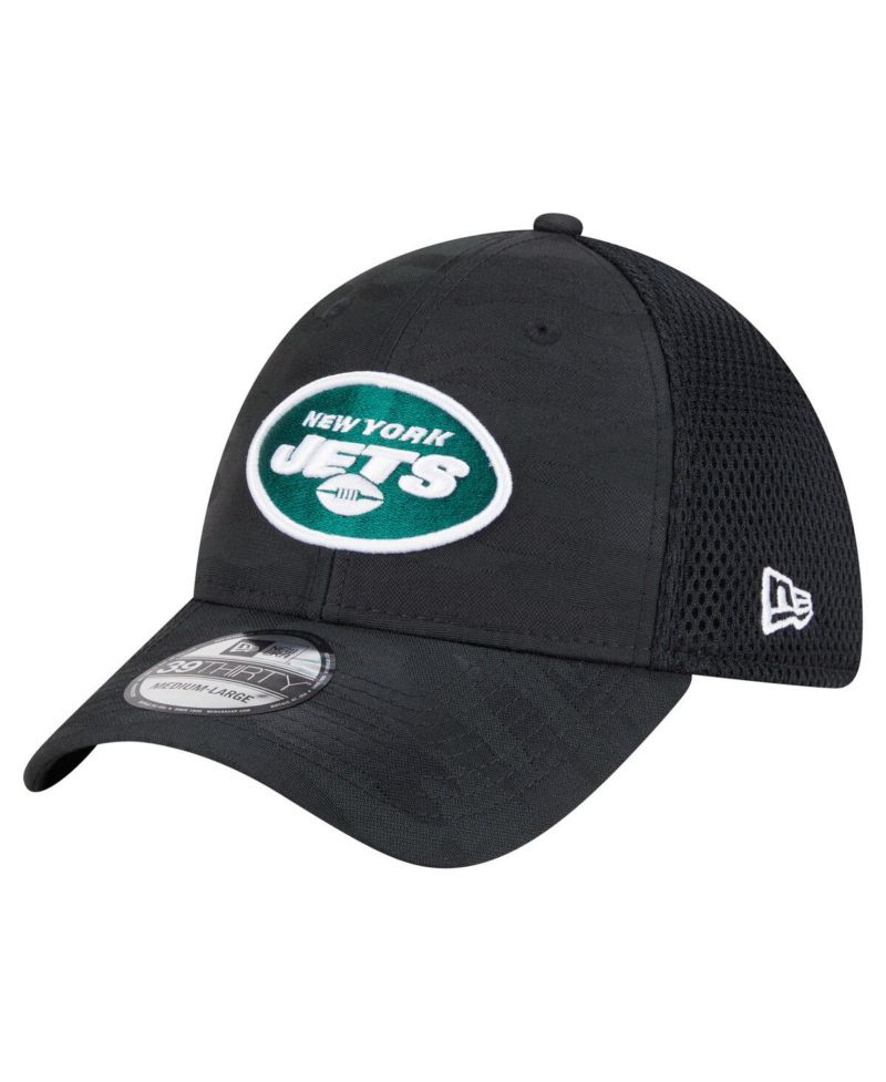 Men's Black New York Jets Active Camo 39THIRTY Flex Hat