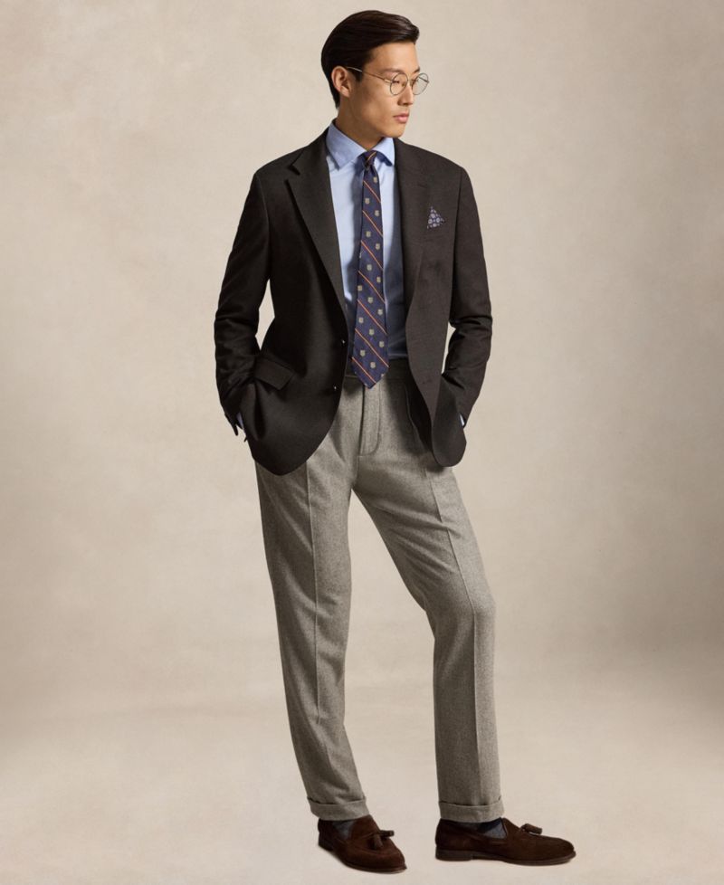 Men's Modern-Fit Wool-Blend Birdseye Suit Jacket