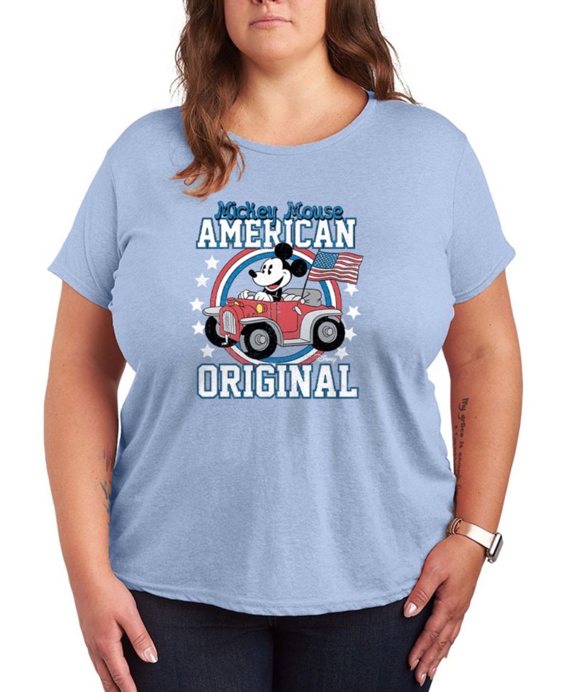 Plus Size Disney Mickey American Original Short-Sleeve Graphic T-Shirt