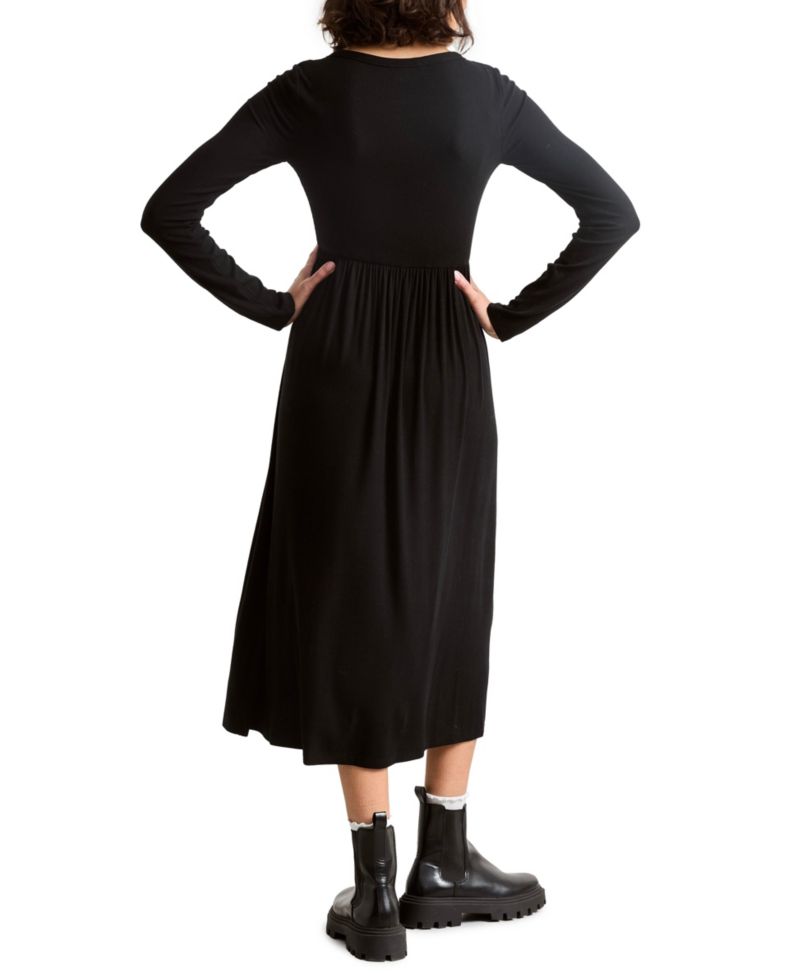 Maternity The Softest Rib Nursing Friendly Dress
