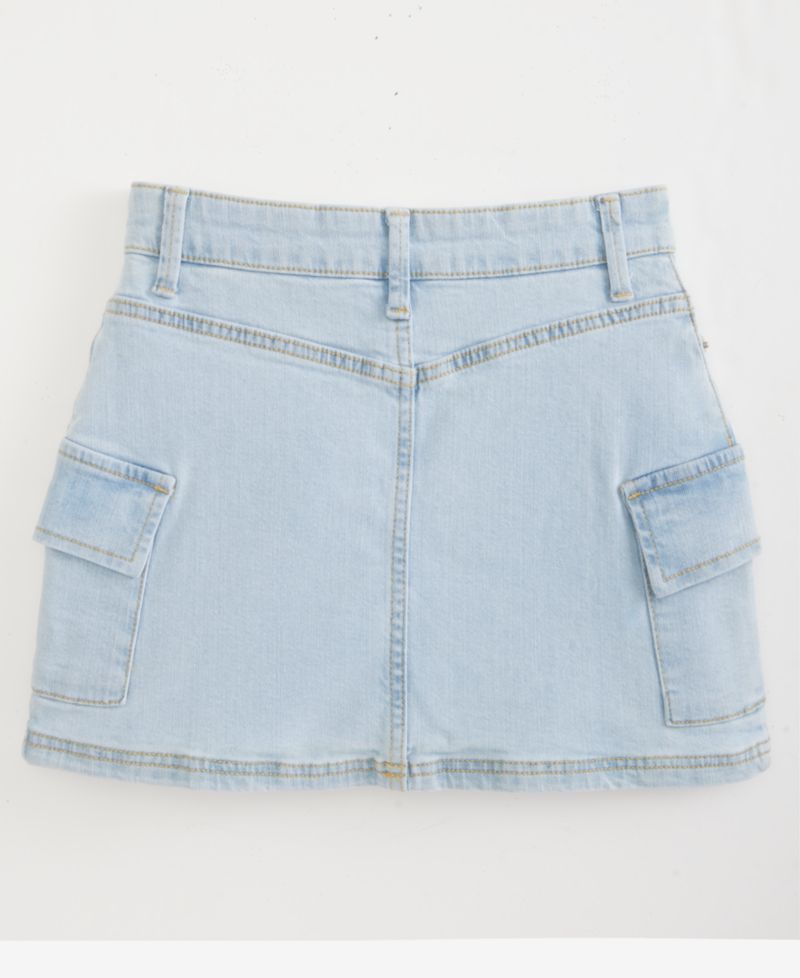 Girls' XS-XL Denim Cargo Skort