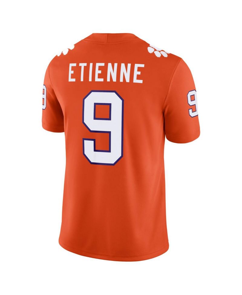 Men's Travis Etienne Orange Clemson Tigers Player Game Jersey