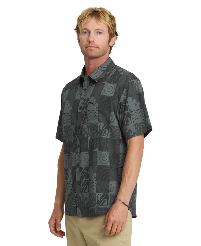 Men's Earth Geo Classic Stretch Ultraviolet Protection Factor Shirt