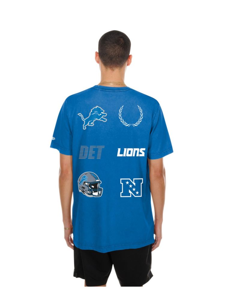 Men's Blue Detroit Lions Match T-Shirt