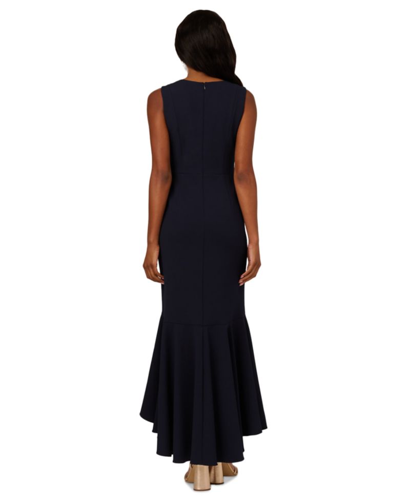 Women's Ruffled V-Neck High-Low Dress
