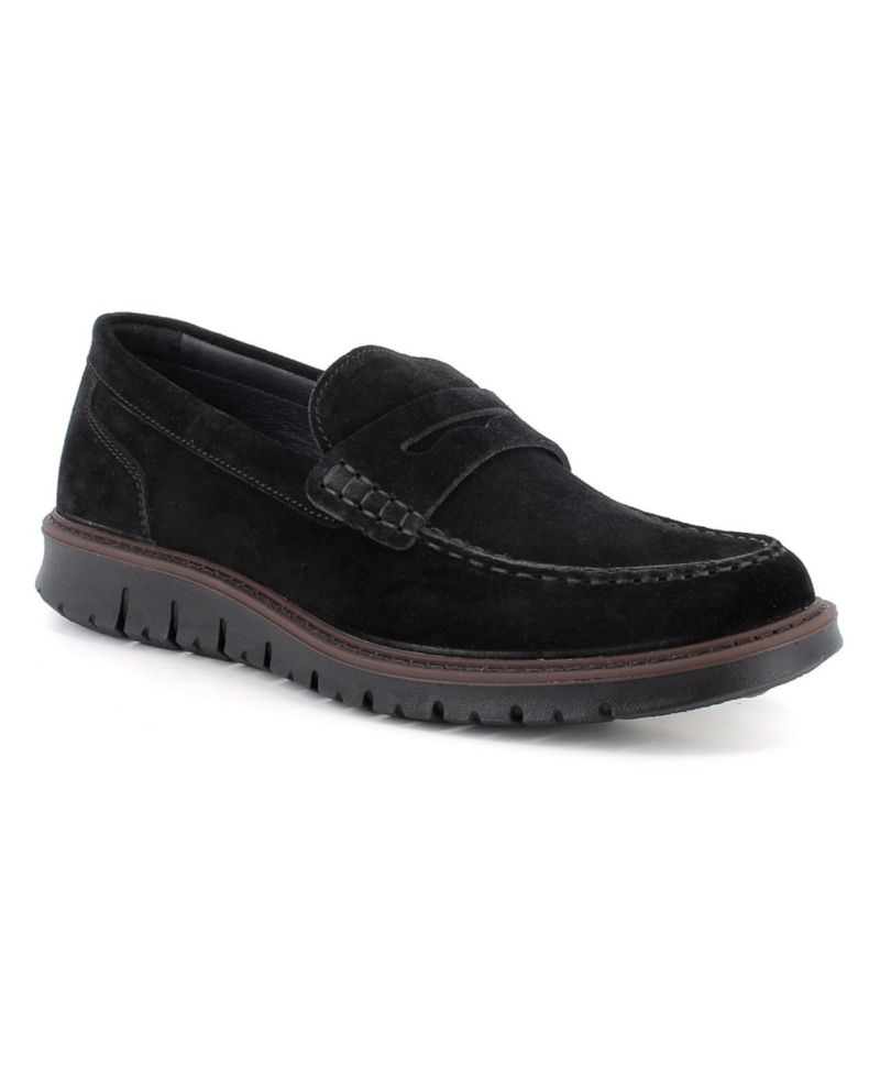 Men’s Mateo Made in Italy Suede Penny Loafers