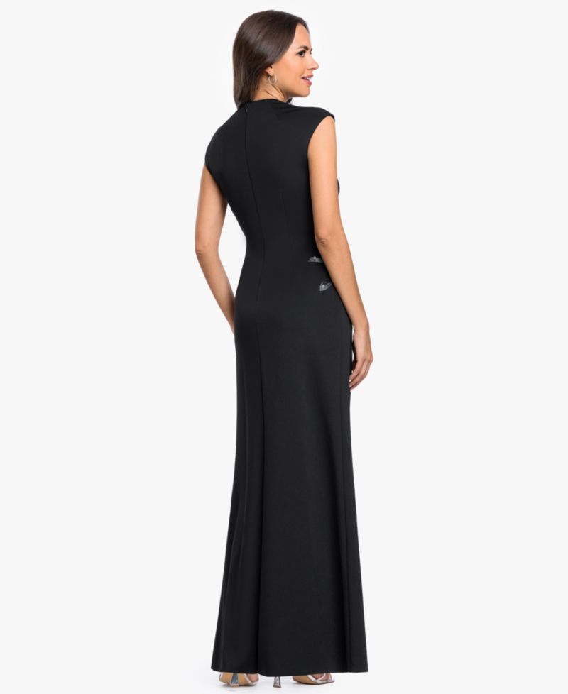 Petite Mock-Neck Gown