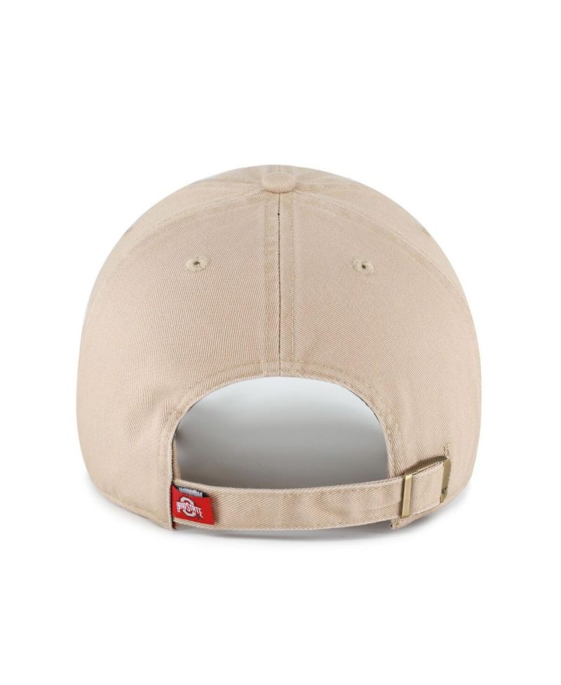 Men's Khaki Ohio State Buckeyes Vault Clean Up Adjustable Hat