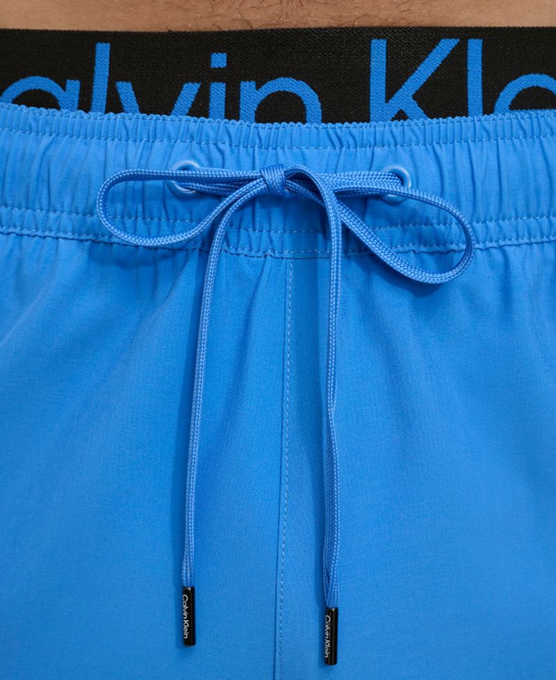 Men's Logo Elastic Waist Modern Euro 5" Volley Swim Trunks