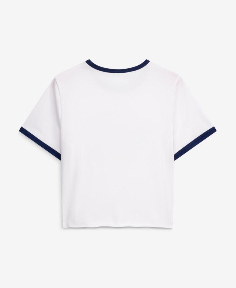 Women's White Michigan Wolverines Retro Ringer Tri-Blend T-Shirt