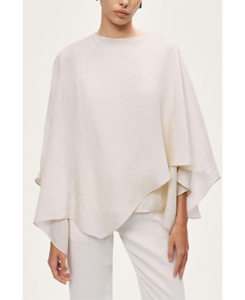 Women's Fluid Cape Blouse