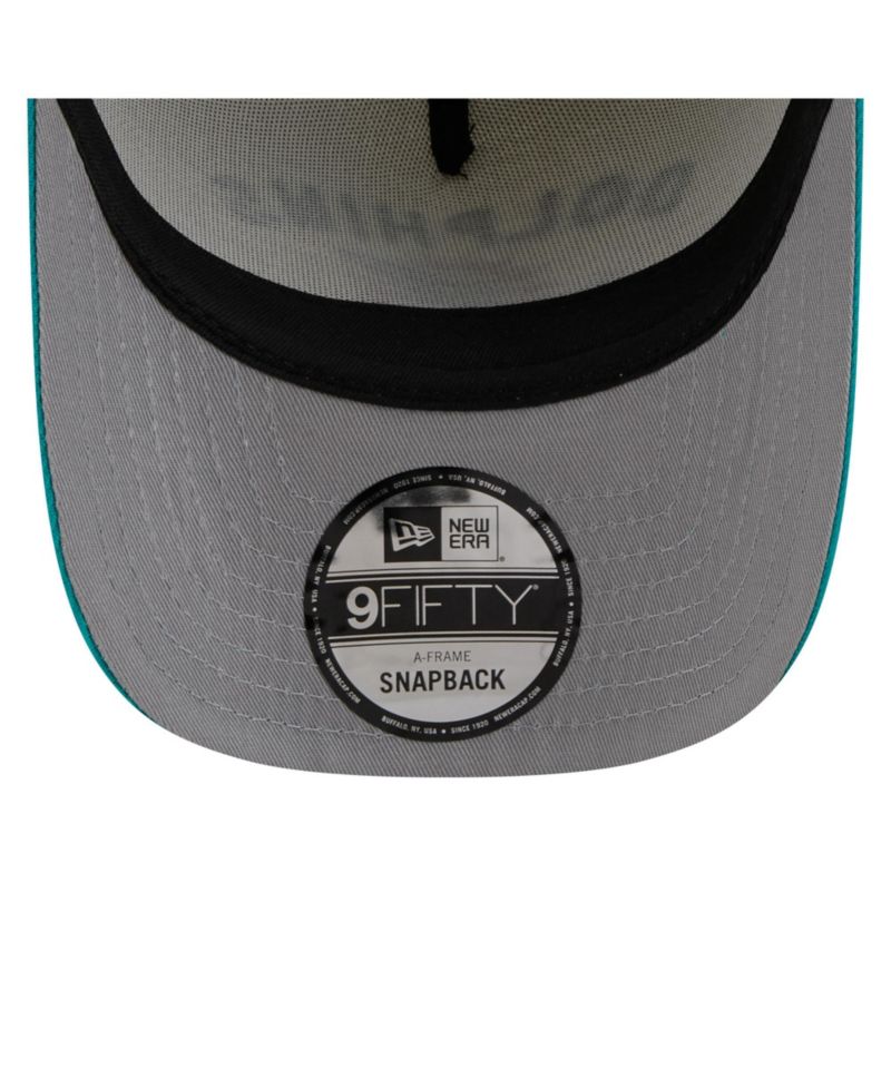 Men's Cream/Aqua Miami Dolphins 2025 NFL Draft A-Frame 9FIFTY Snapback Hat