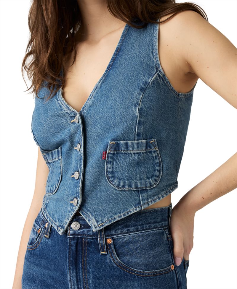 Women's Cotton Tailored Vest