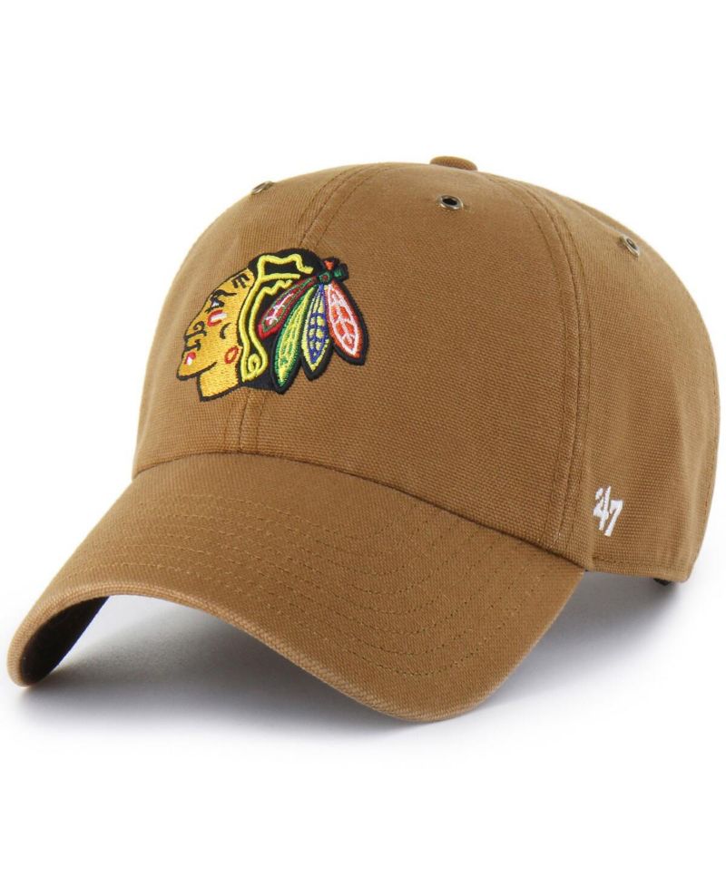 Carhartt x Men's Brown Chicago Blackhawks Clean Up Adjustable Hat