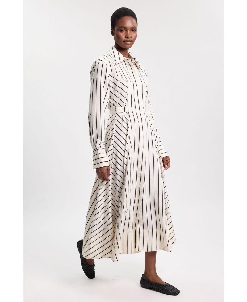 Women's Stripe Midi Dress