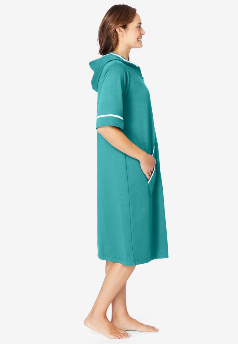Plus Size Dreams and Co. Short French Terry Robe