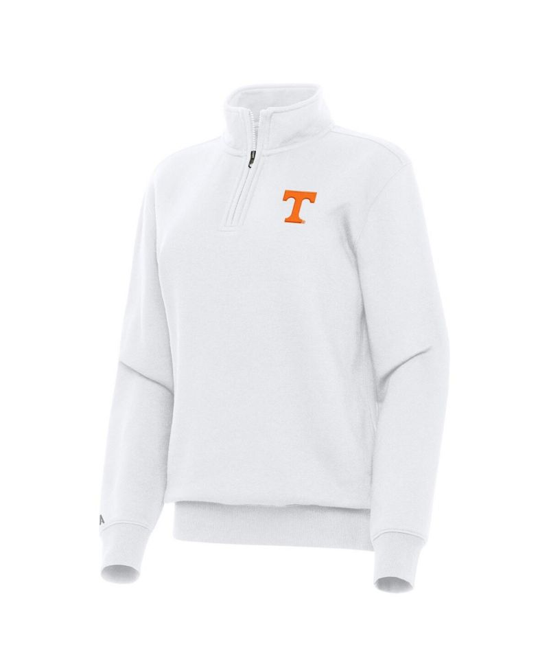 Women's White Tennessee Volunteers Victory Quarter-Zip Sweatshirt