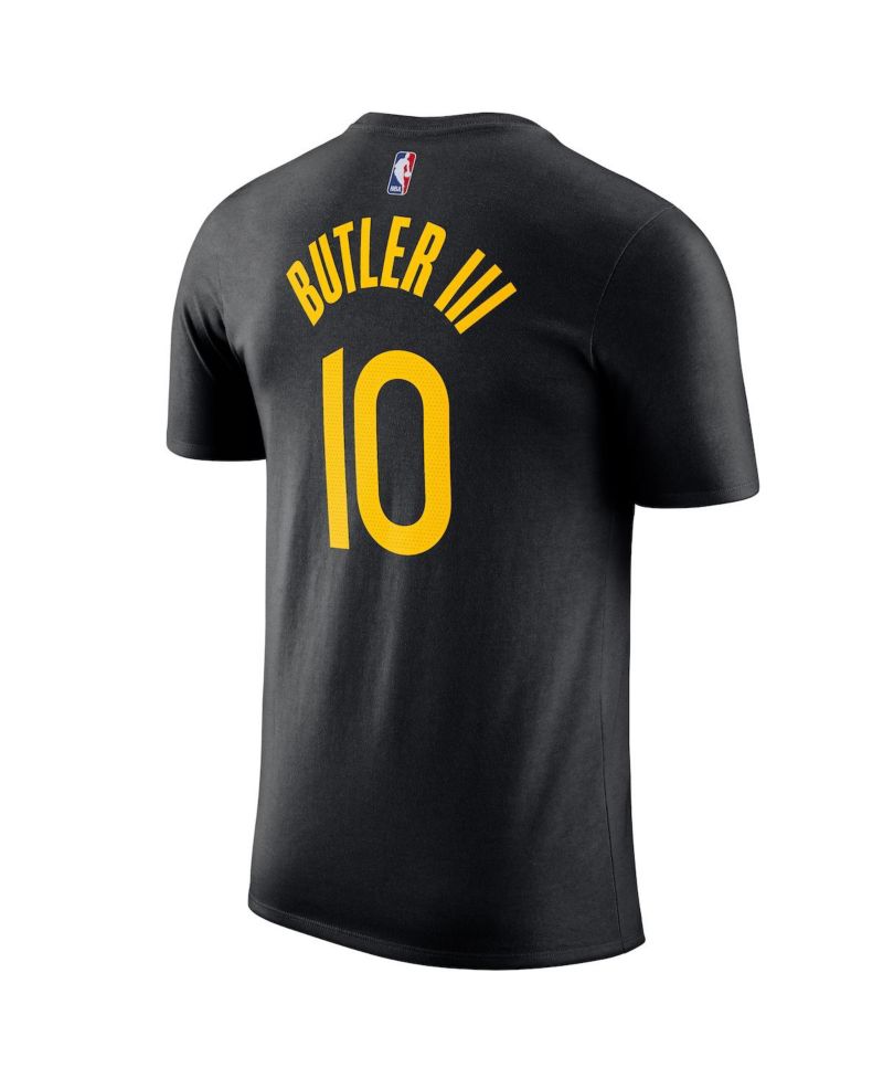 Men's Jimmy Butler III Black Golden State Warriors Statement Edition Name & Number T-Shirt