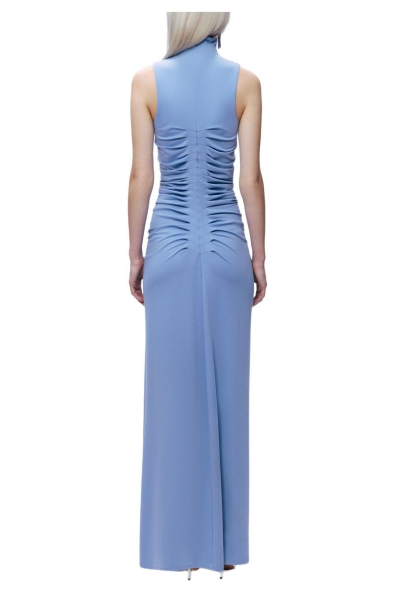 Women's Sleeveless Ruched Maxi Dress