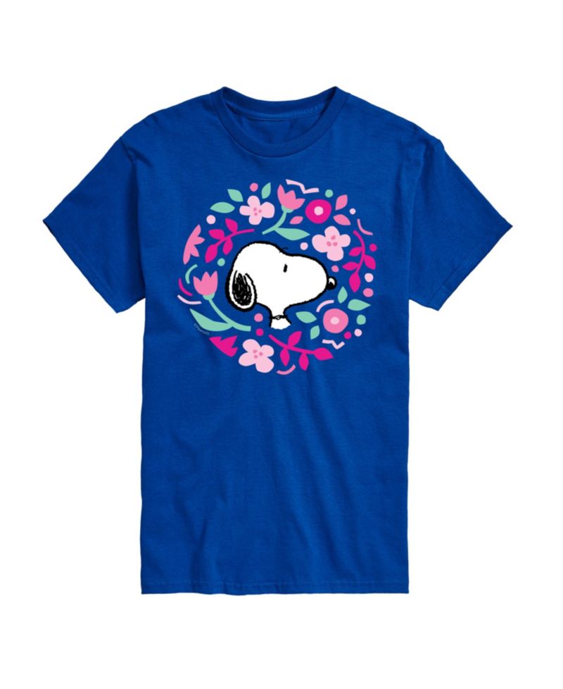 Men's Peanuts Snoopy Floral Short Sleeve T-Shirt