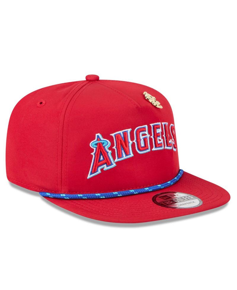 Men's Red Los Angeles Angels 2025 Big League Chew Golfer Snapback Hat