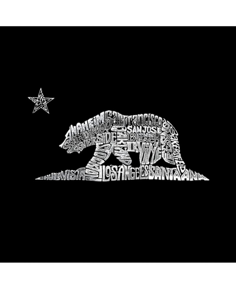 Men's Cotton/Poly Blend Word Art T-Shirt - California Bear