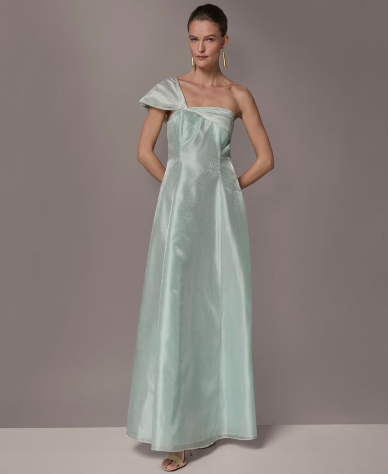 Petite One-Shoulder Ball Gown