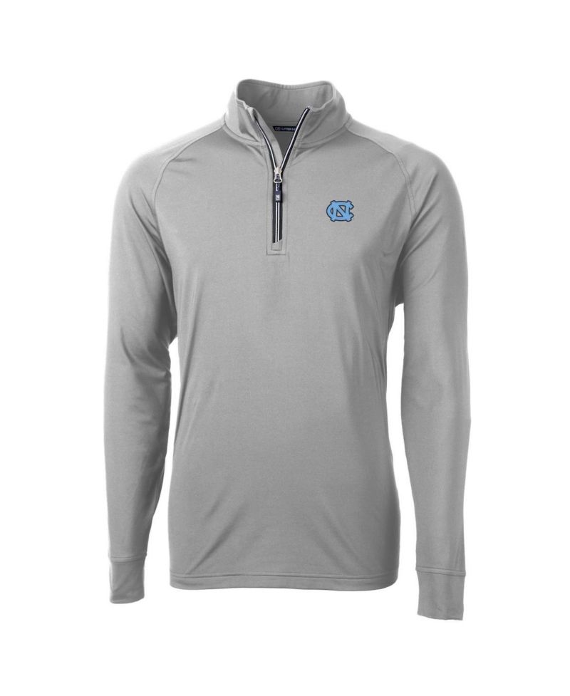 Men's Gray North Carolina Tar Heels Adapt Eco Knit Quarter-Zip