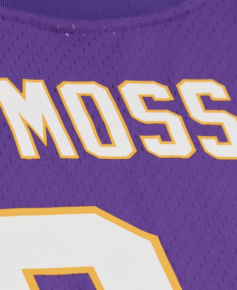 Men's Randy Moss Purple Minnesota Vikings Retired Player Name & Number Mesh Top