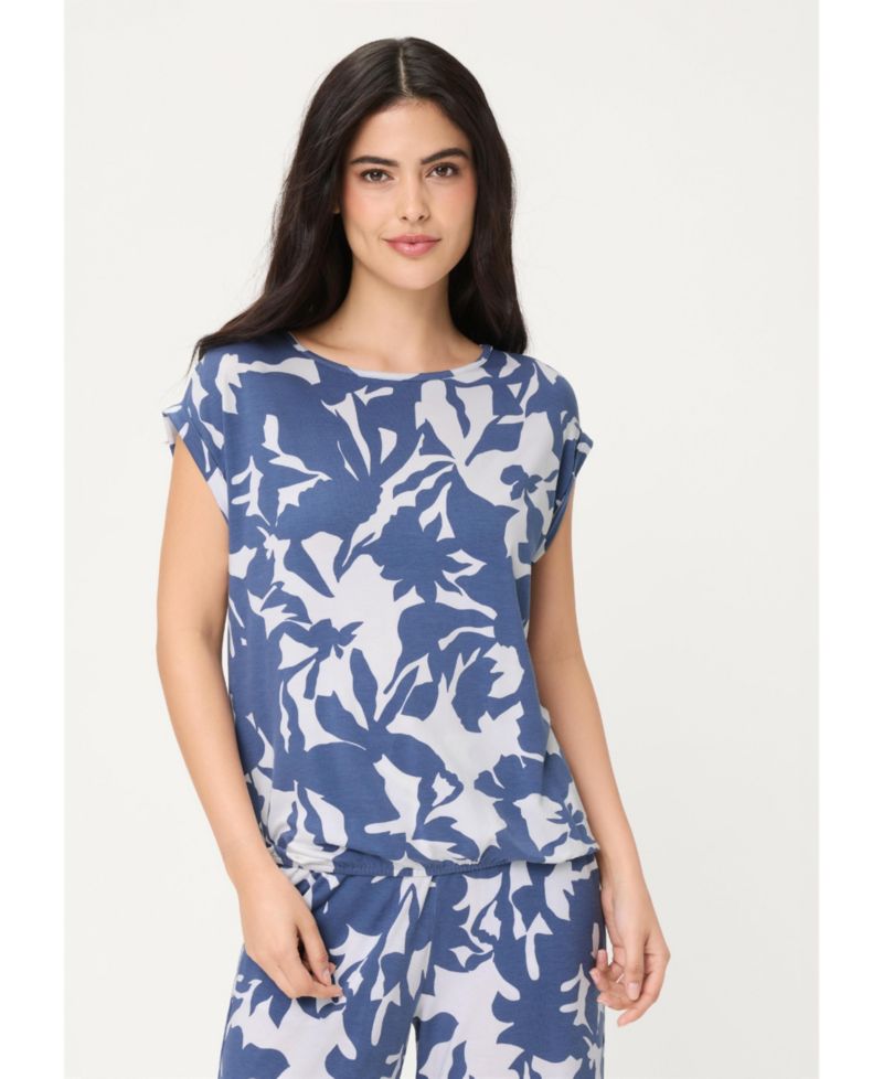 Women's Abstract Floral T-Shirt