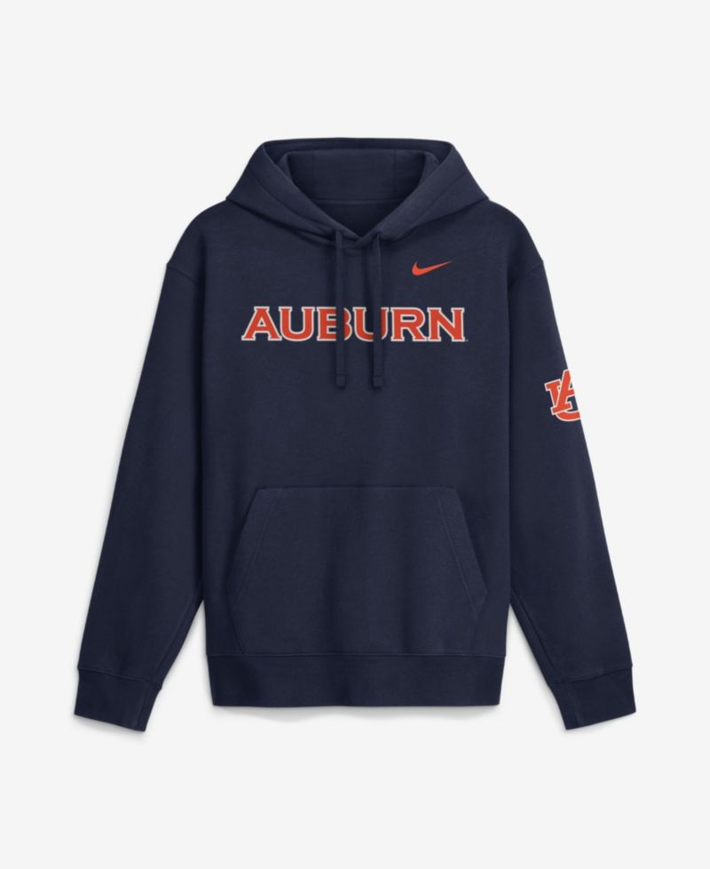 Men's Navy Auburn Tigers 2026 Sideline Club Fleece Hoodie