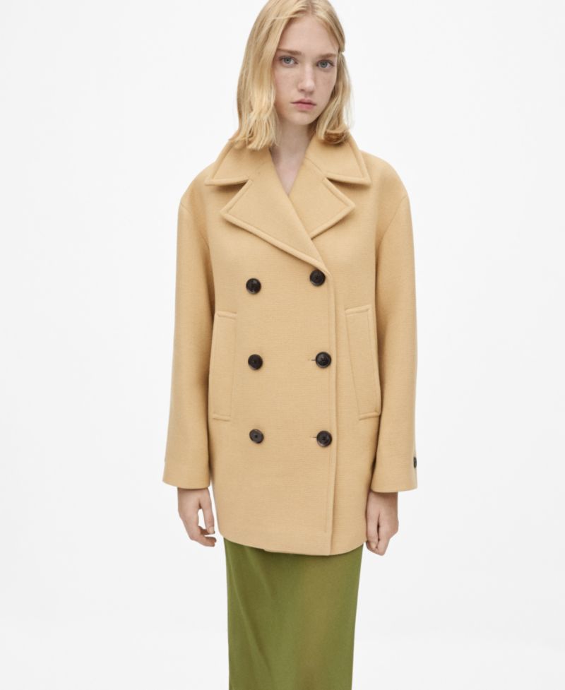Women's Double Breasted Virgin Wool Coat