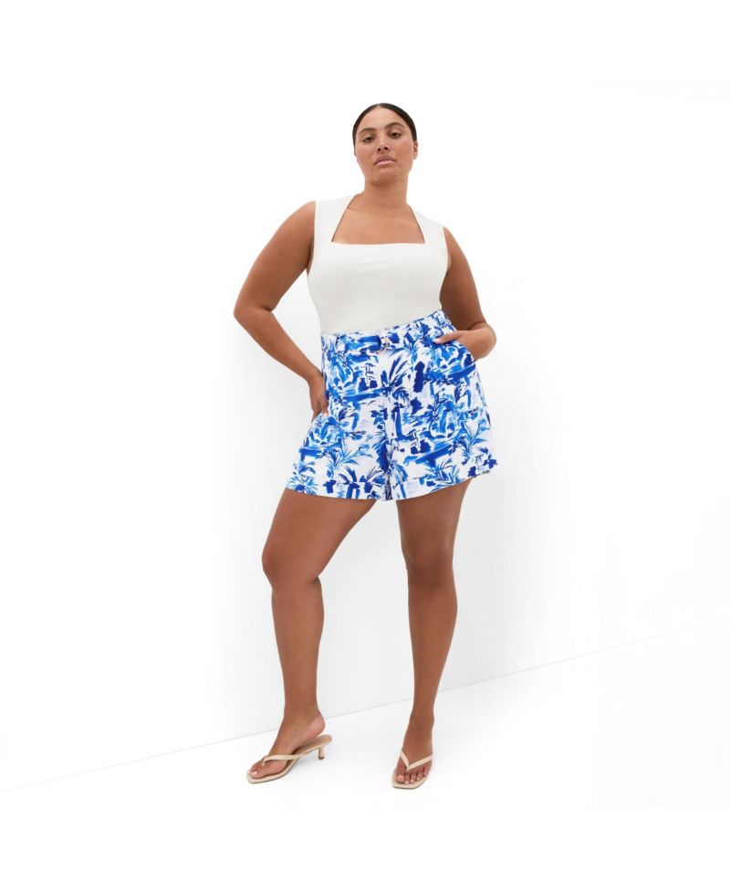 Women's Palm Print Short
