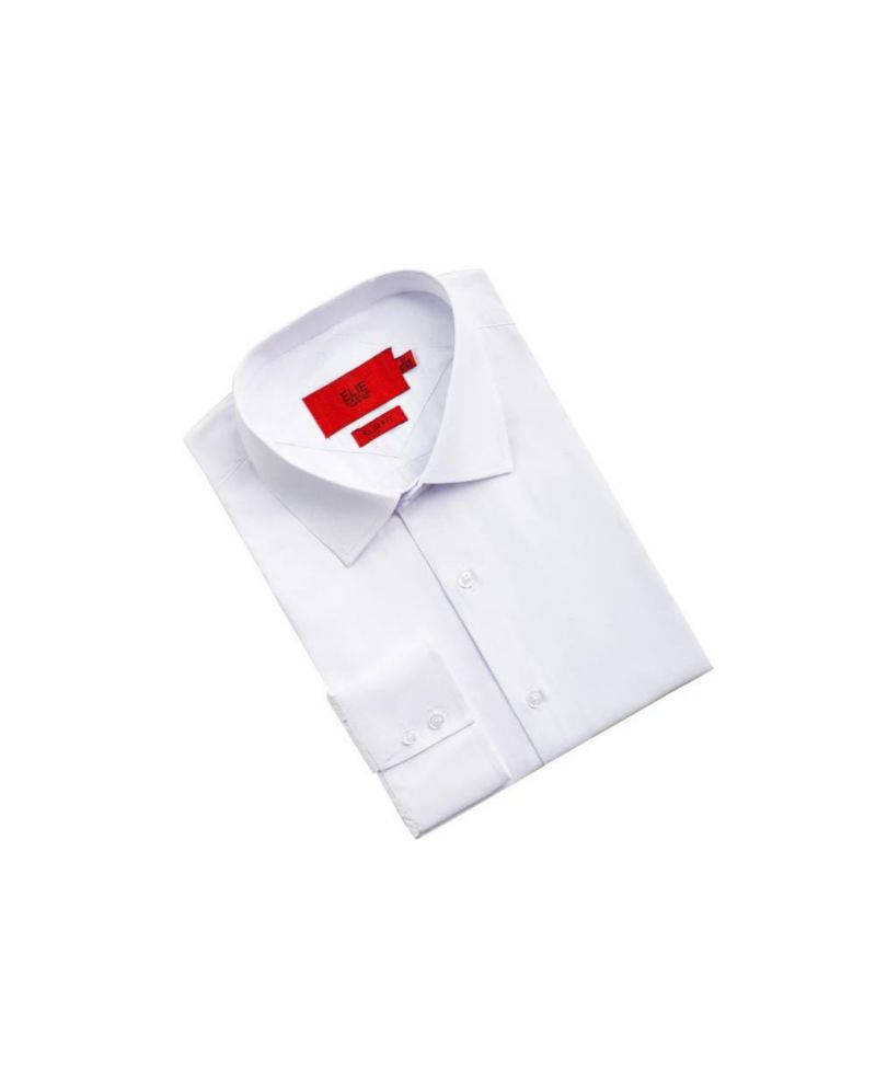 Men's Slim Fit Solid Button-Down Shirt