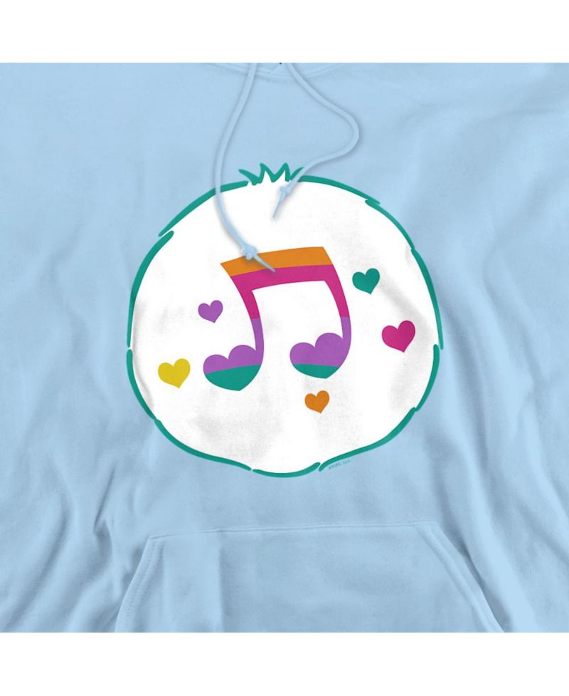 Men's Heart Song Belly Graphic Kangaroo Pocket Pullover Hoodie