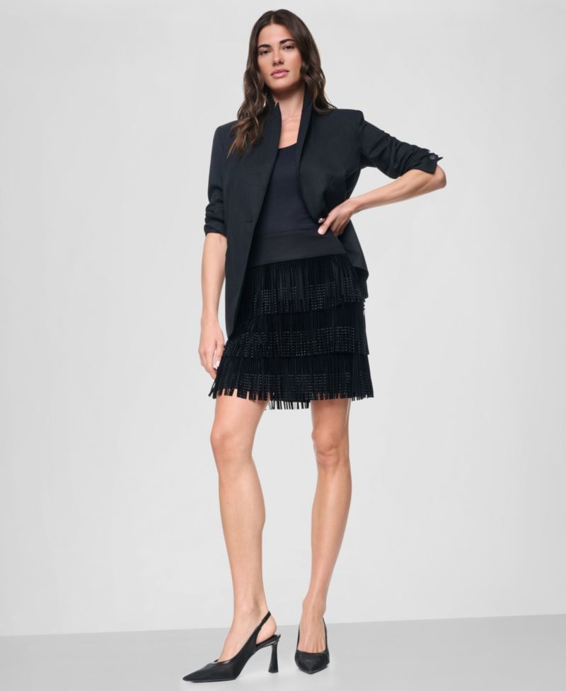 Women's Rhinestone Fringe Skirt