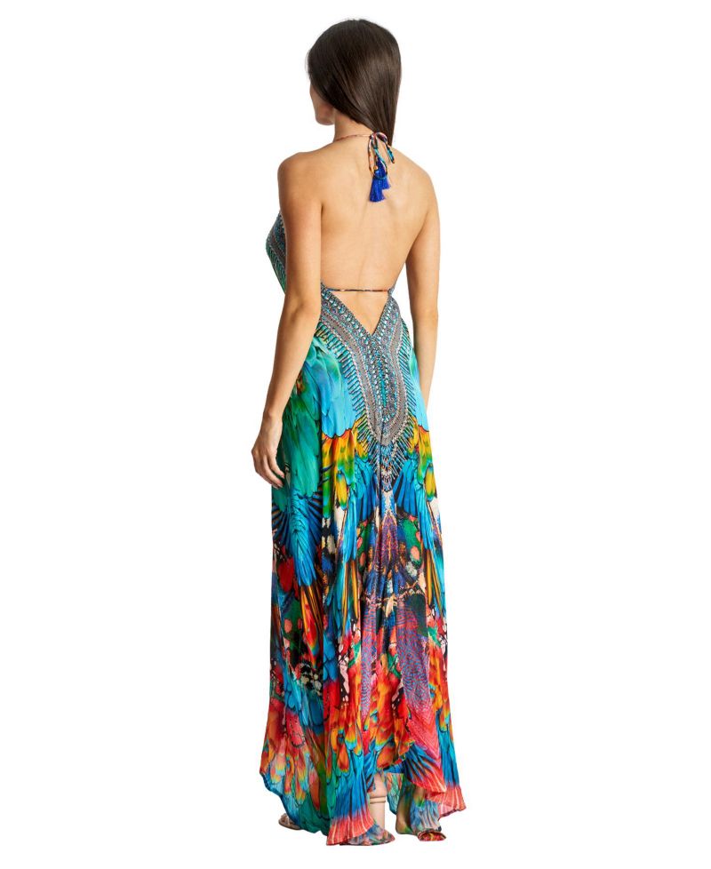 Women's Maxi Halterneck Dress
