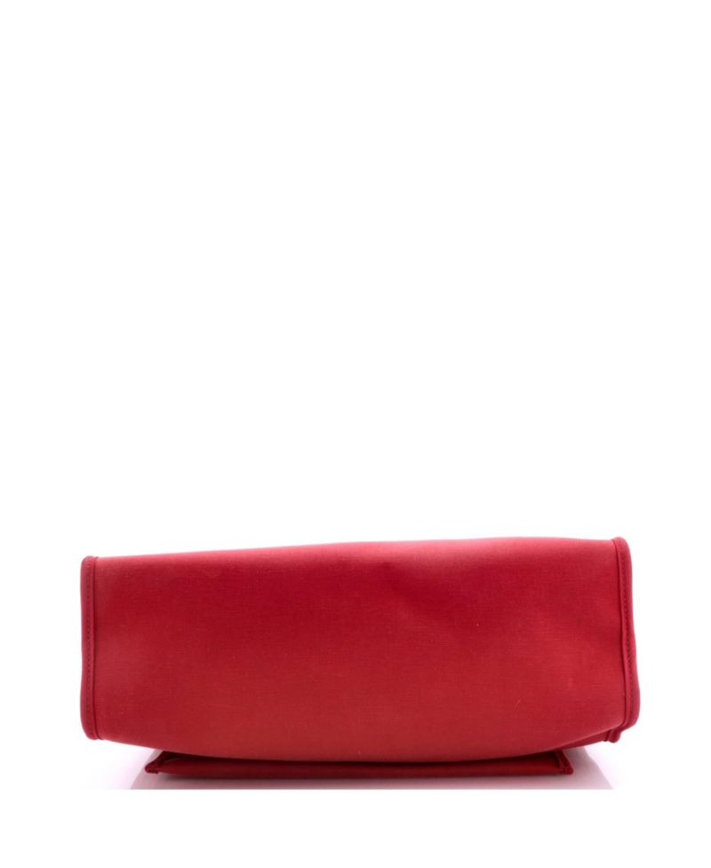 Pre-Owned Hermes 31 Herbag Zip Leather and Toile