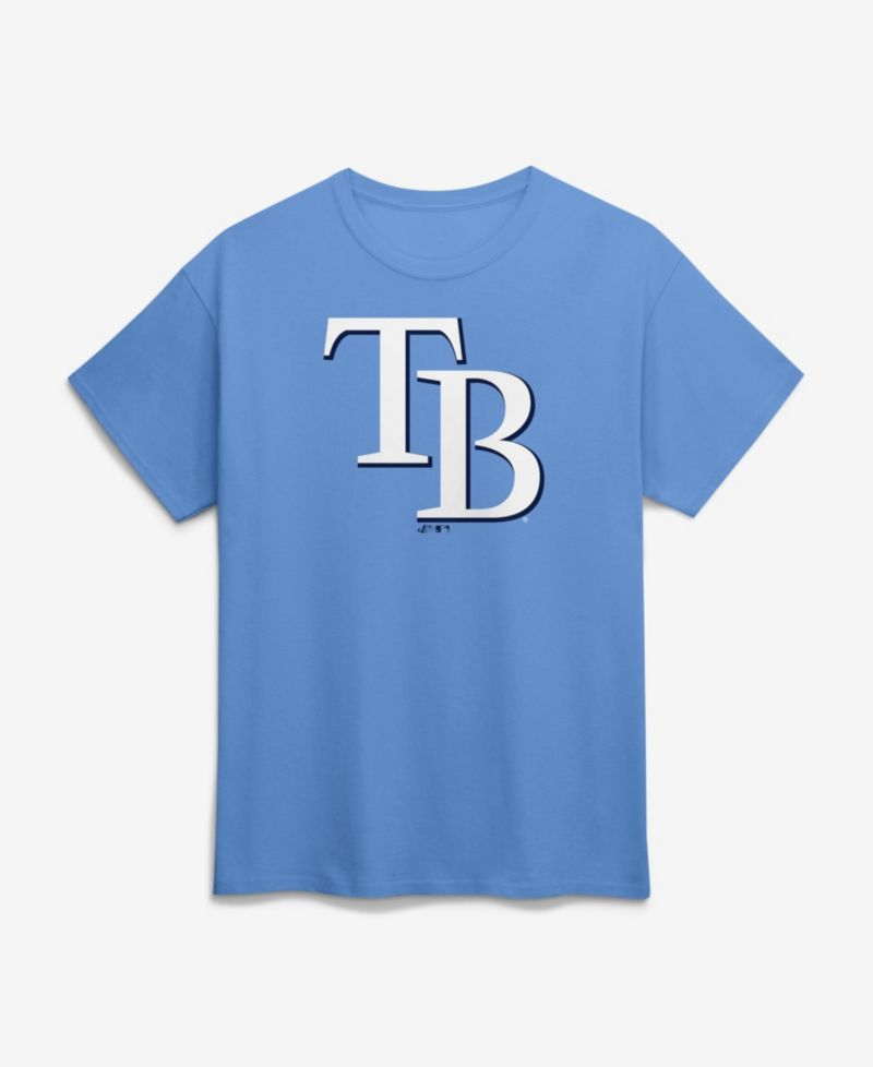 Men's Light Blue Tampa Bay Rays Logo T-Shirt