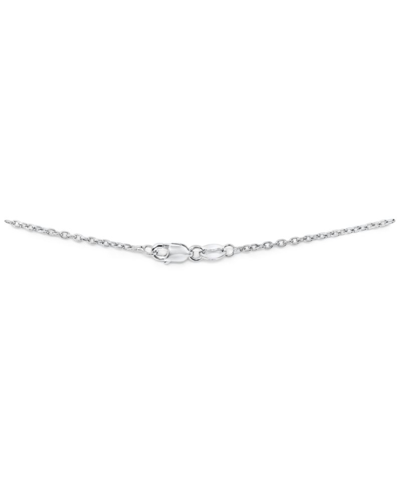 Tanzanite (5/8 ct. tw.) & Diamond Accent 18" Pendant Necklace in Sterling Silver