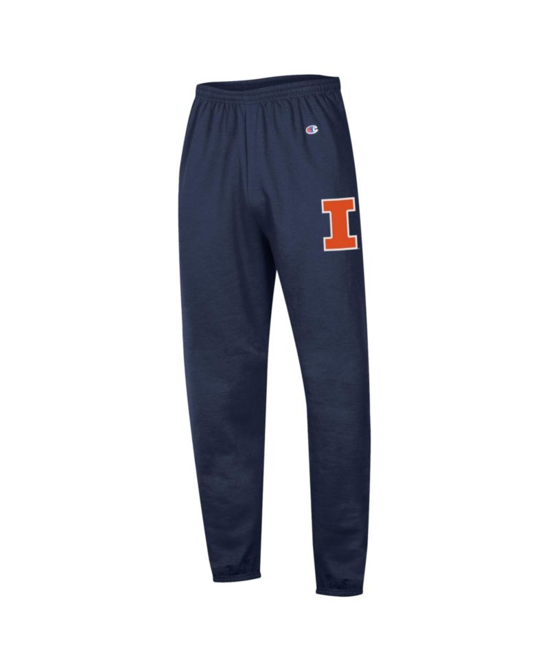 Men's Navy Illinois Fighting Illini Powerblend Banded Fleece Sweatpants