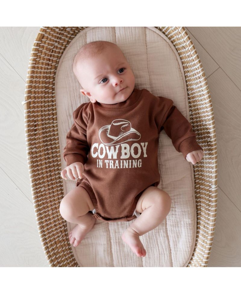 Baby Boys (0M-18M) Cowboy In Training Western Long Sleeve Romper