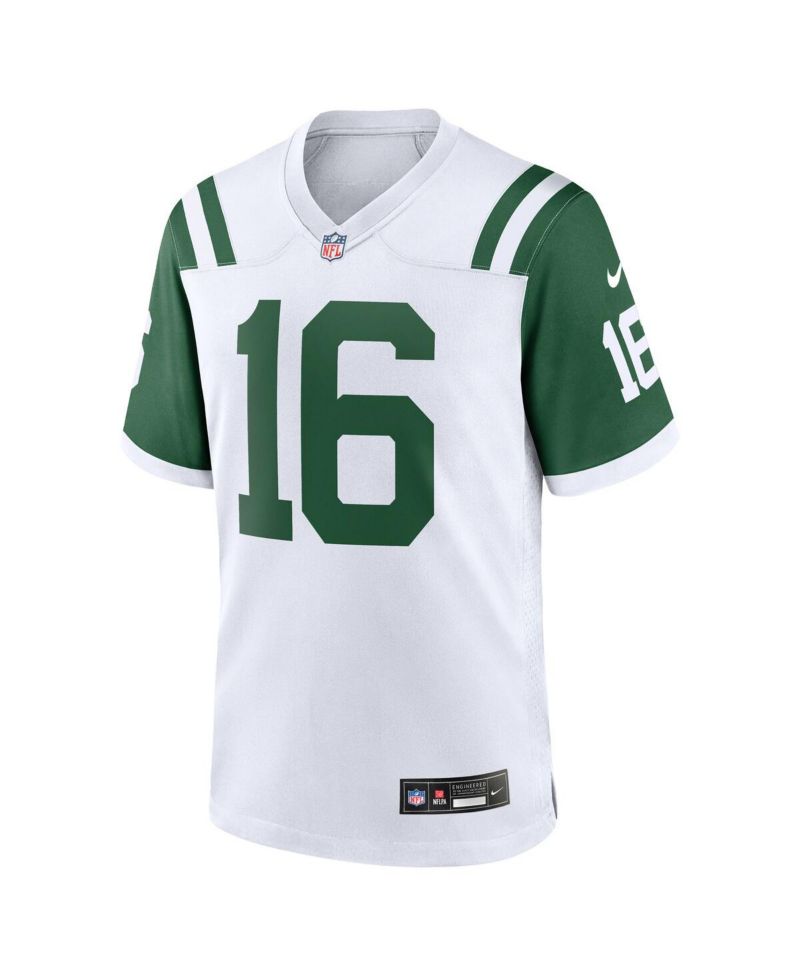 Men's Vinny Testaverde White New York Jets Classic Alternate Retired Player Game Jersey